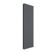 Square Vertical Double Panel Radiator - 1800mm x 528mm - 5810 BTU - Anthracite