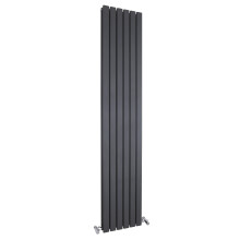 Square Vertical Double Panel Radiator - 1800mm x 354mm - 3878 BTU - Anthracite