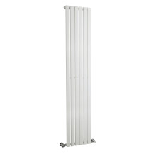Square Vertical Single Panel Radiator - 1800mm x 354mm - 2307 BTU - Satin White