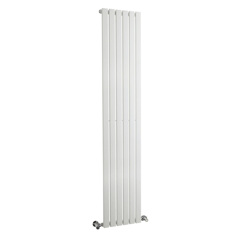 Balterley Square Vertical Single Panel Radiator - 1800Mm X 354Mm - 2307 Btu - Satin White