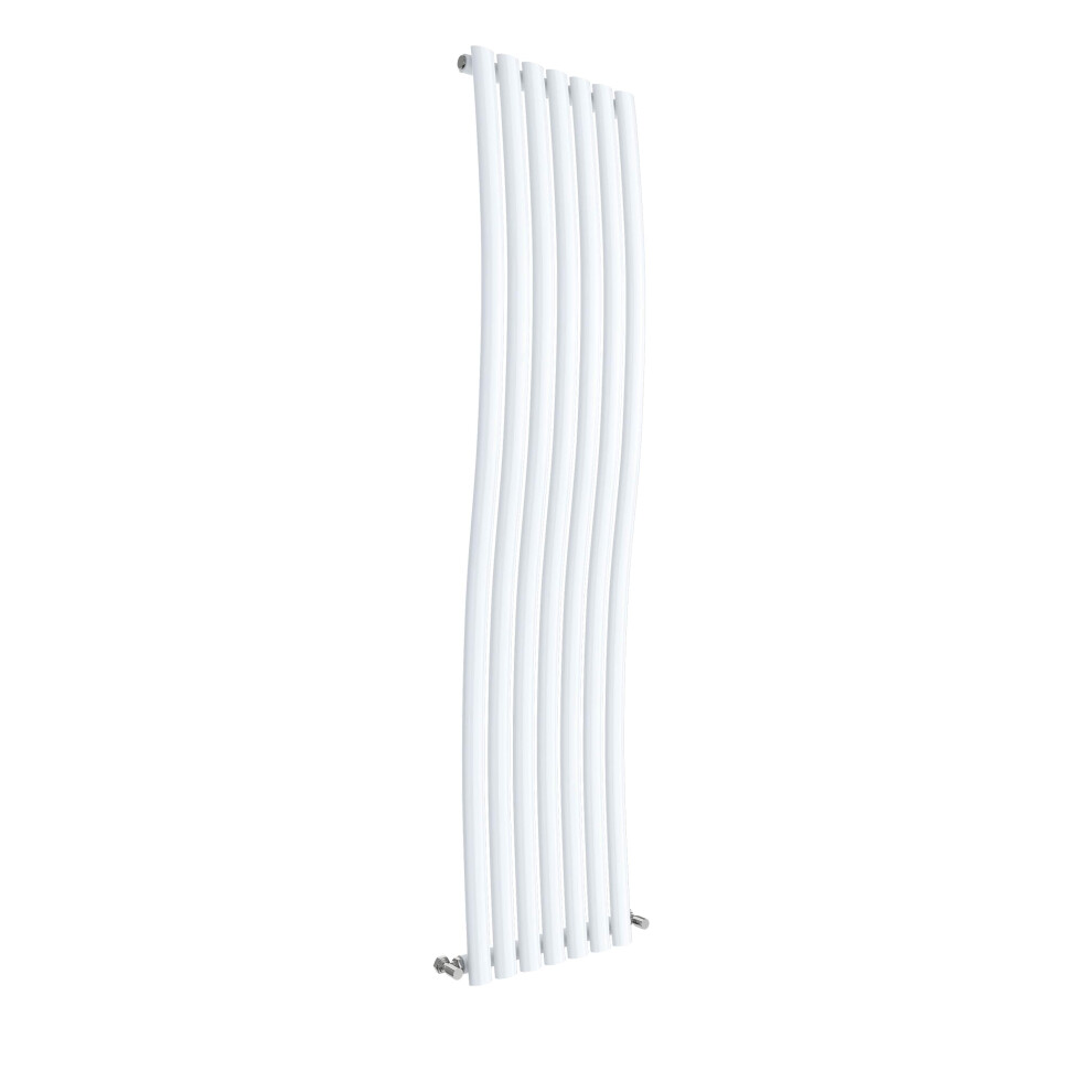 Balterley Wave Vertical Single Panel Radiator - 1785Mm X 413Mm - 2164 Btu - Gloss White