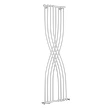 Curved Designer Radiator - 1775mm x 450mm - 2020 BTU - Gloss White