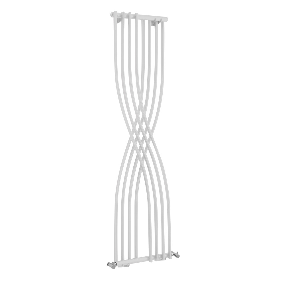 Balterley Bathroom Spirit Curved Radiator Wall Mounted - High Gloss White - Image 3