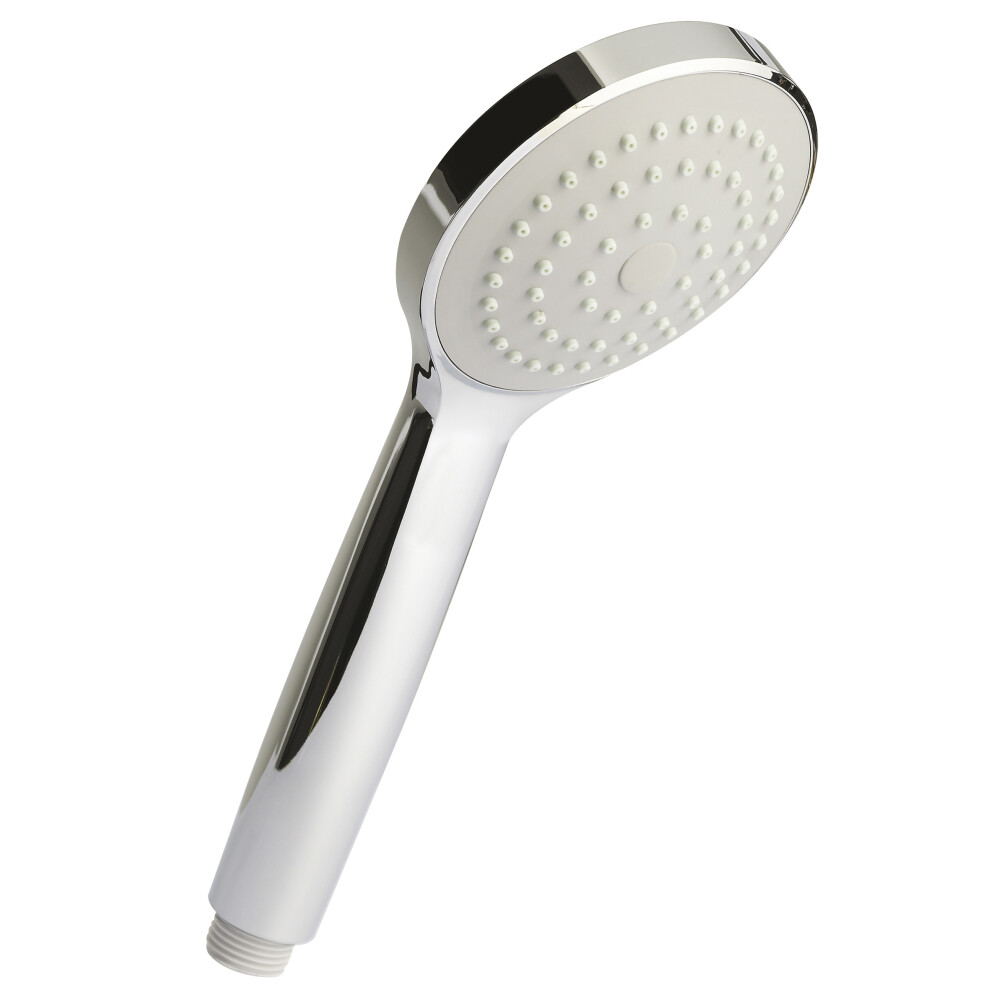 Round Easy Clean Single Function Shower Handset - Chrome