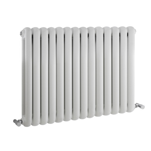 Balterley Horizontal Double Panel Radiator - 635mm x 863mm - 3129 BTU - Gloss White