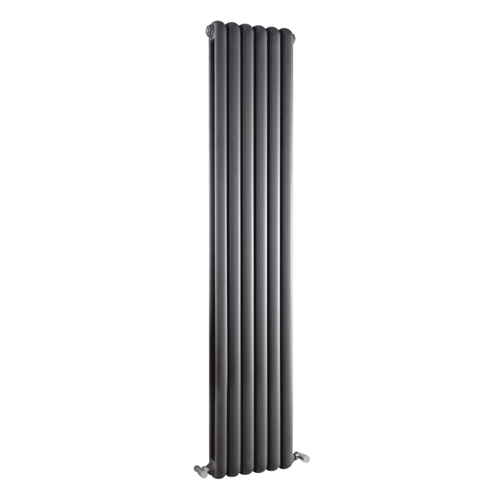Balterley Vertical Double Panel Radiator - 1800Mm X 383Mm - 3713 Btu - Anthracite