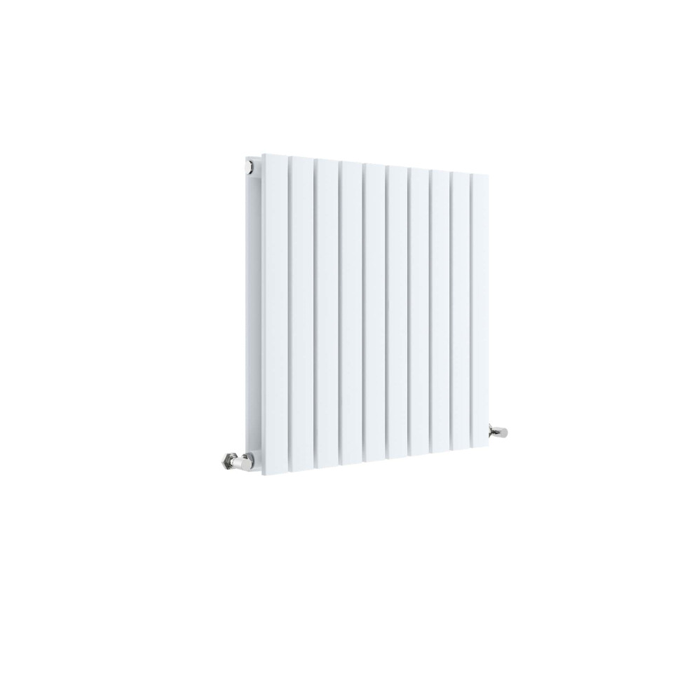 Balterley Square Horizontal Double Panel Radiator - 600Mm X 586Mm - 1863 Btu - Satin White