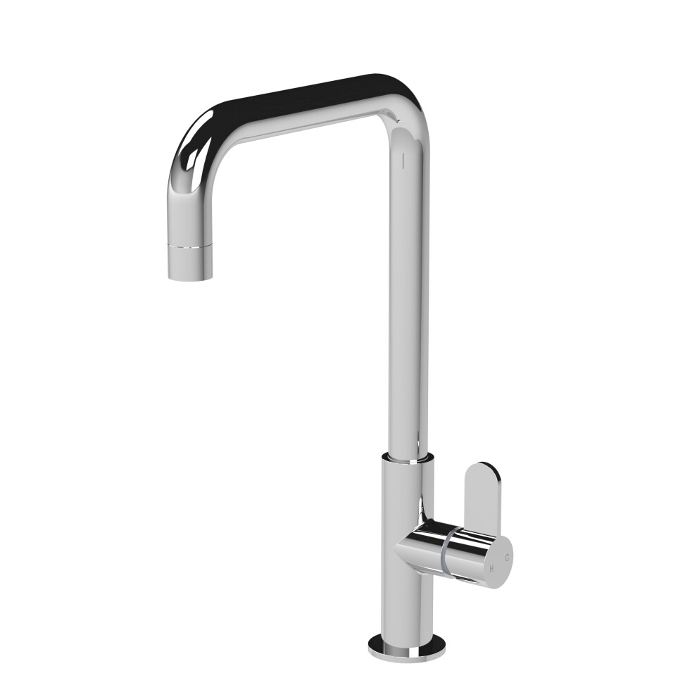 Balterley Kitchen Mono Mixer Tap With 1 Lever Handle, 361Mm - Chrome Silver