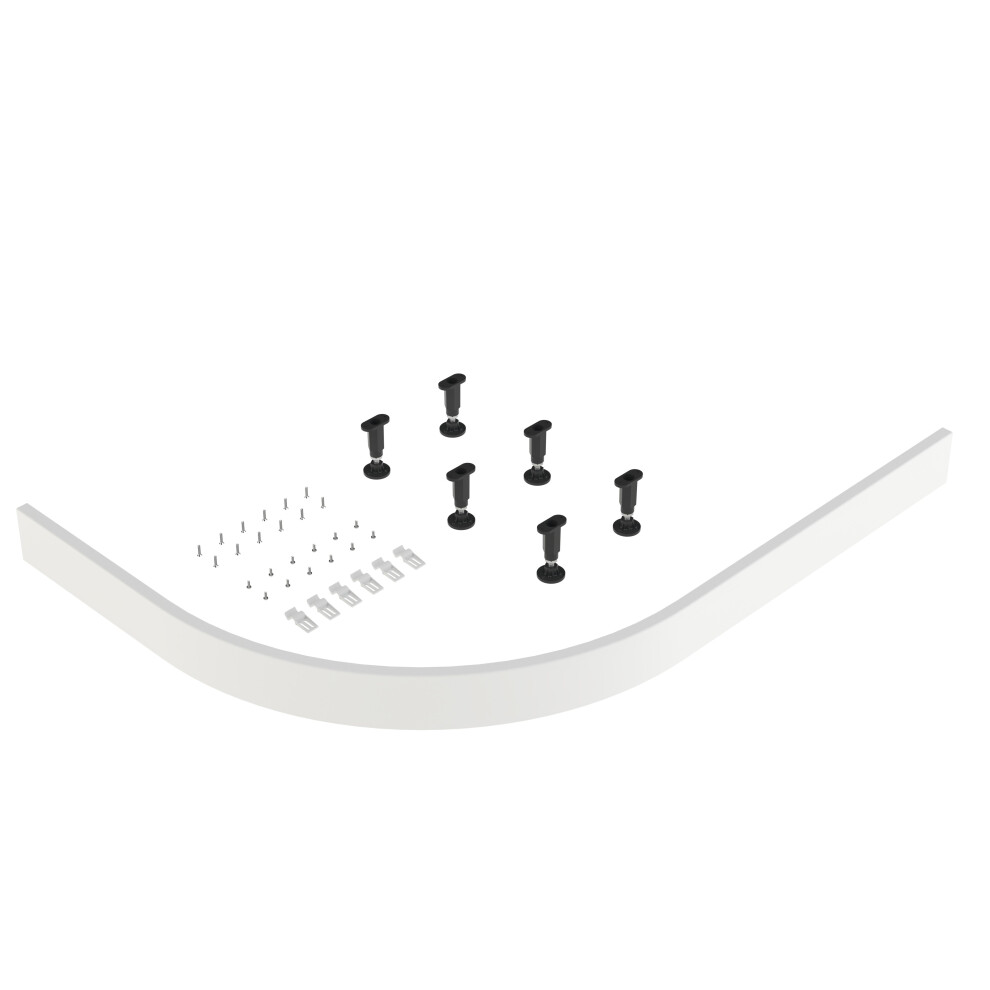Shower Tray Leg Set & Plinth Kit - White - 900mm Panel