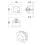 Balterley Square Dual Flush Push Button - 70mm - Brushed Pewter- Balterley 2