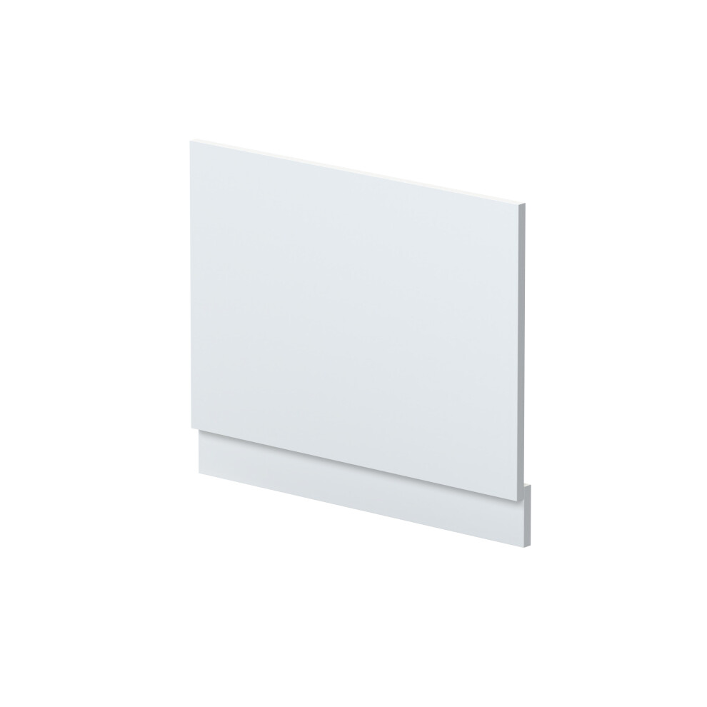 700mm Straight Reversible Bath End Panel & Plinth - Satin White