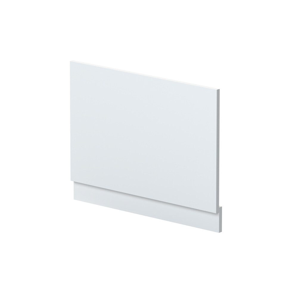 750mm Straight Reversible Bath End Panel & Plinth - Satin White