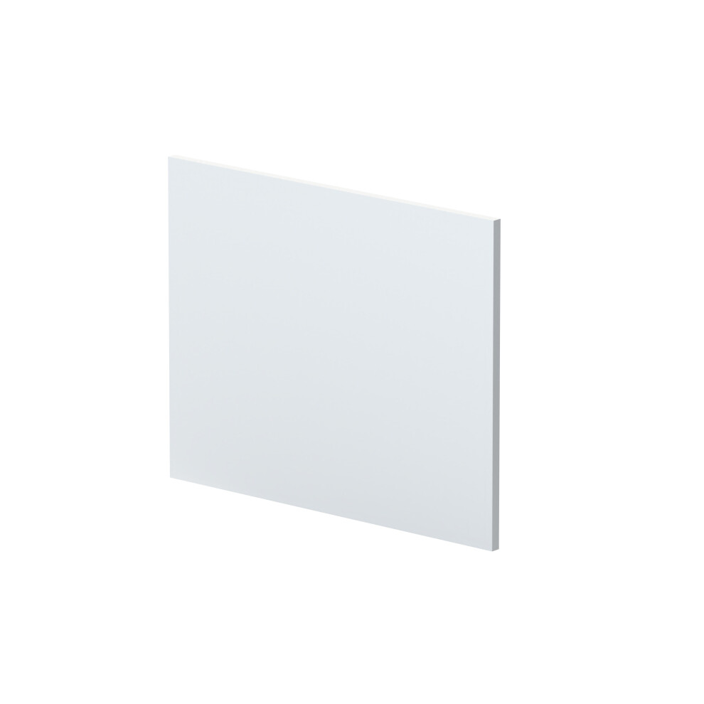 700mm L Shape Square Reversible Bath End Panel - Satin White