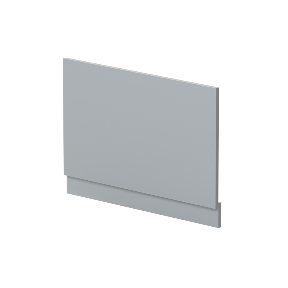 800mm Straight Reversible Bath End Panel & Plinth - Satin Grey