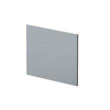 700mm L Shape Square Reversible Bath End Panel - Satin Grey