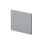 Balterley 700mm L Shape Square Reversible Bath End Panel - Satin Grey 1