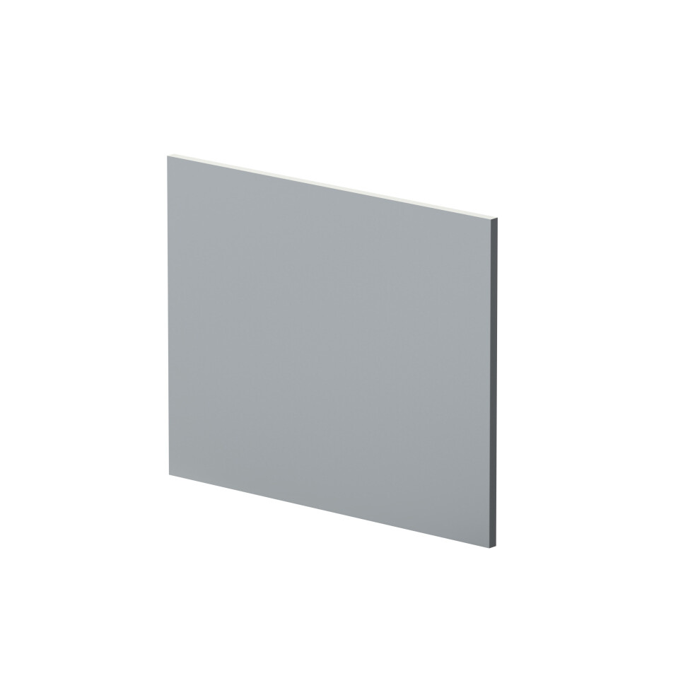 700mm L Shape Square Reversible Bath End Panel - Satin Grey