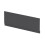 Balterley 1700mm Edge/Power Straight Front Bath Panel & Plinth - Textured Woodgrain Graphite Grey 1