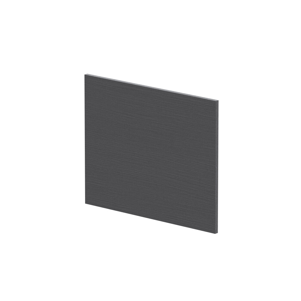 Balterley 1700Mm Edge/Power L Shape Square End Bath Panel - Textured Woodgrain Graphite Grey