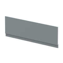 1800mm Edge/Power Straight Front Bath Panel & Plinth - Matt Coastal Grey