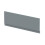Balterley 1700mm Edge/Power Straight Front Bath Panel & Plinth - Matt Coastal Grey 1