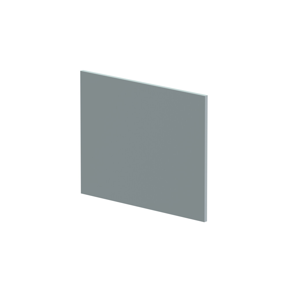 1700mm Edge/Power L Shape Square End Bath Panel - Matt Coastal Grey