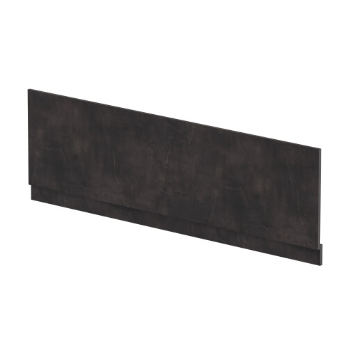Balterley 1800mm Edge/Power Straight Front Bath Panel & Plinth - Textured Matt Metallic Slate