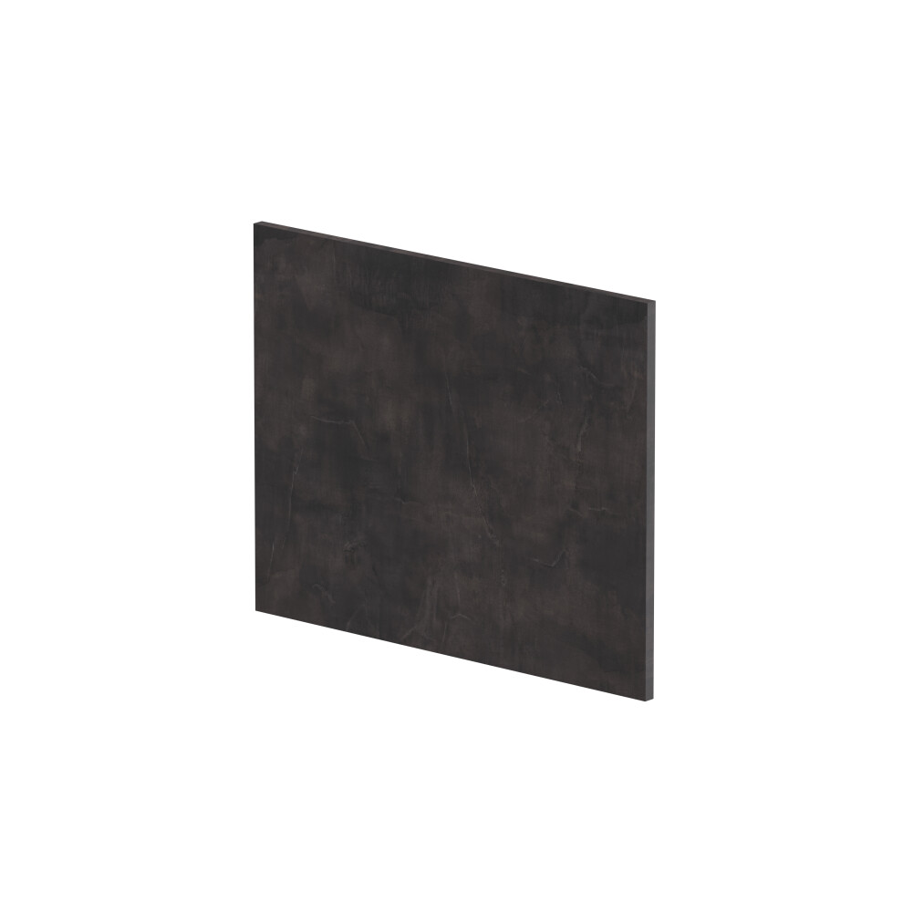 1700mm Edge/Power L Shape Square End Bath Panel - Textured Matt Metallic Slate