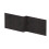 Balterley 1700mm Edge/Power L Shape Square Front Bath Panel - Textured Matt Metallic Slate 1