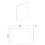 Balterley 1700mm Edge/Power L Shape Square End Bath Panel - Textured Matt Metallic Slate 2