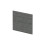 Balterley 700mm Square MFC Reversible Shower Bath - Woodgrain Anthracite 1