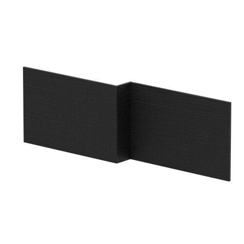 Balterley 1700mm Reversible Bath Panel - Woodgrain Charcoal Black