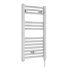 Electric Vertical Round Towel Rail with 13 Rails - 720mm x 400mm - 200 Watt - Chrome