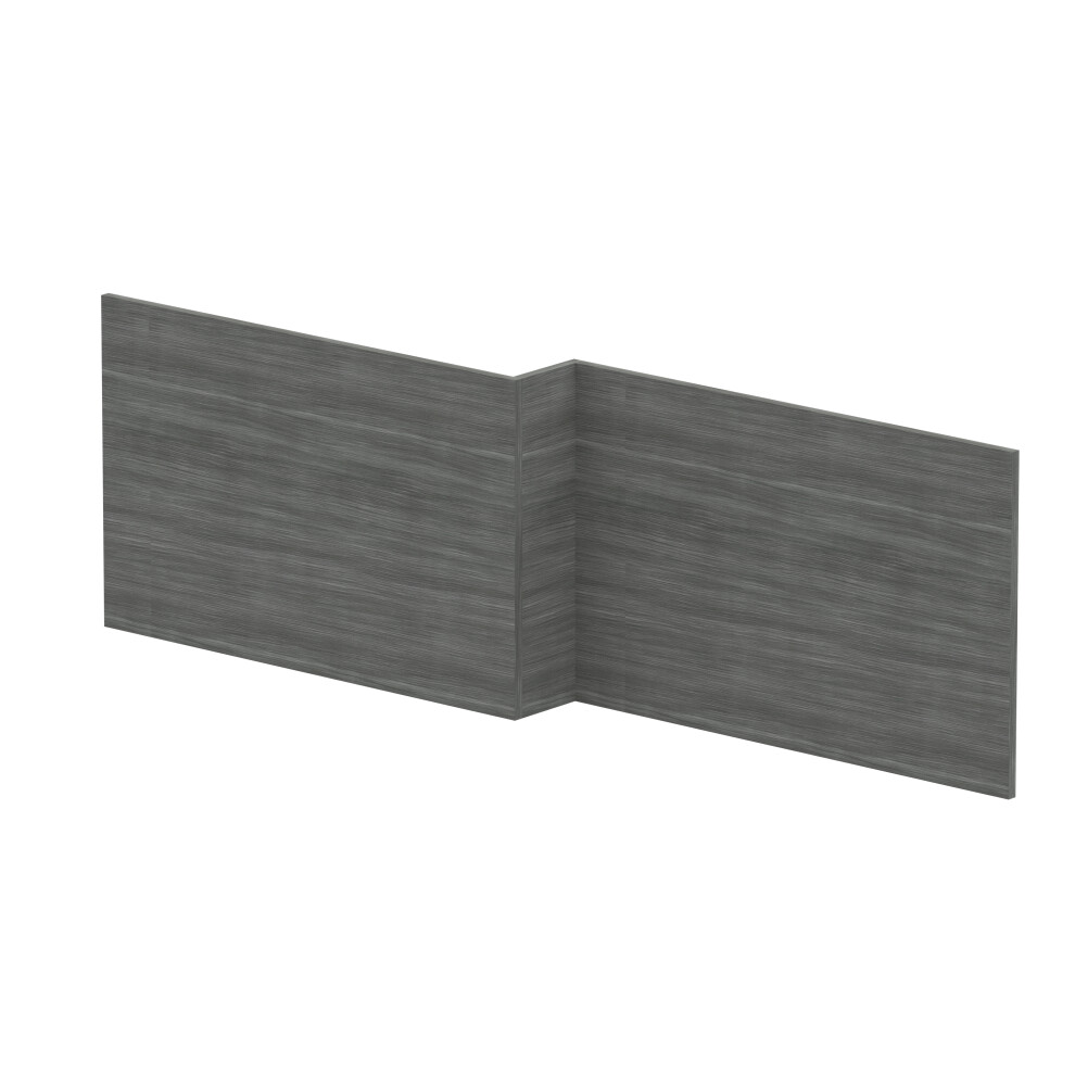 Balterley 1700Mm Square Mfc Reversible Shower Bath Front Panel - Woodgrain Anthracite