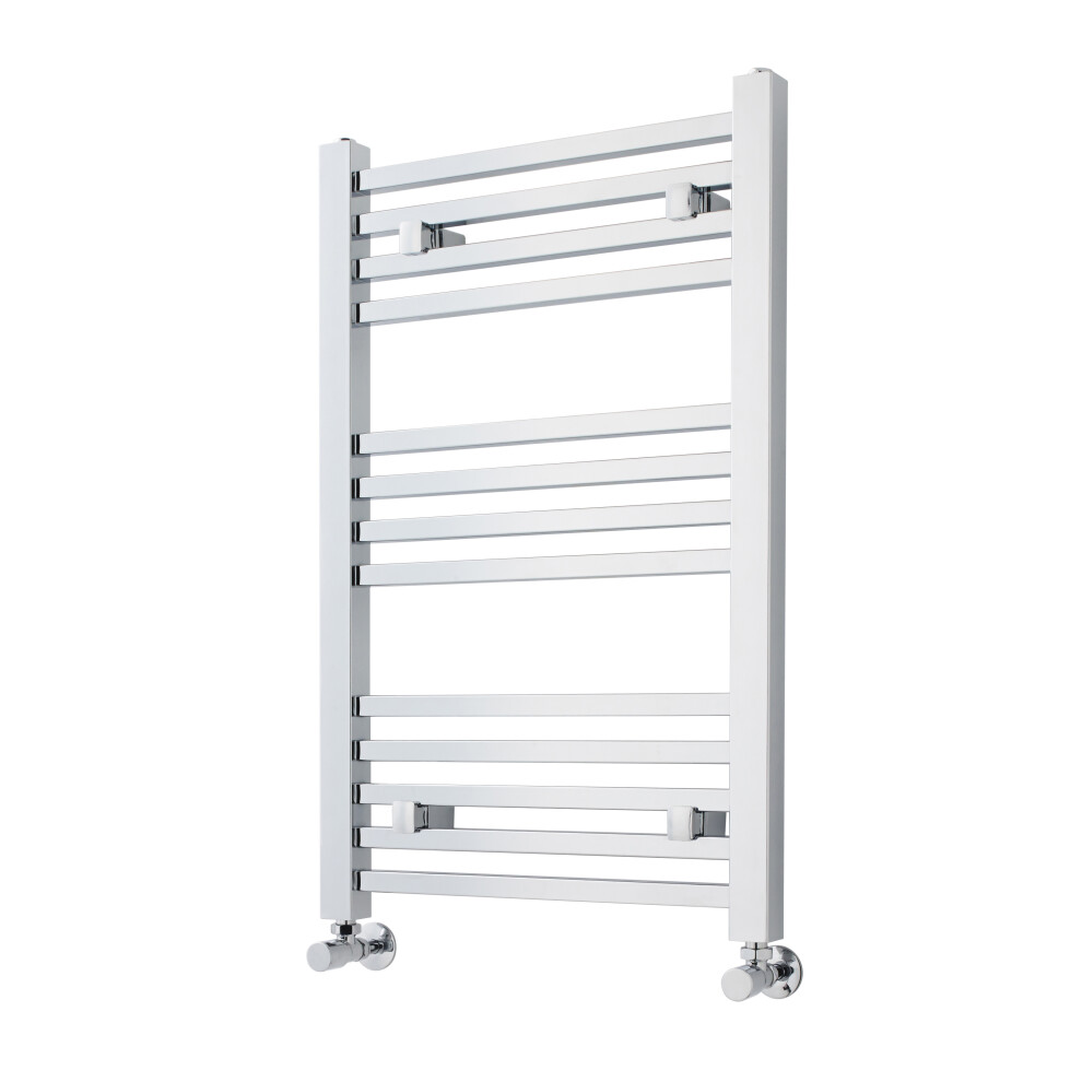 Balterley Heated Vertical Towel Ladder Rail With Square Rails - 782 Btu - 800Mm X 500Mm - Chrome