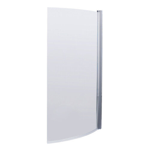 Balterley Curved 6mm Toughened Safety Glass Reversible B-Bath Screen - Chrome