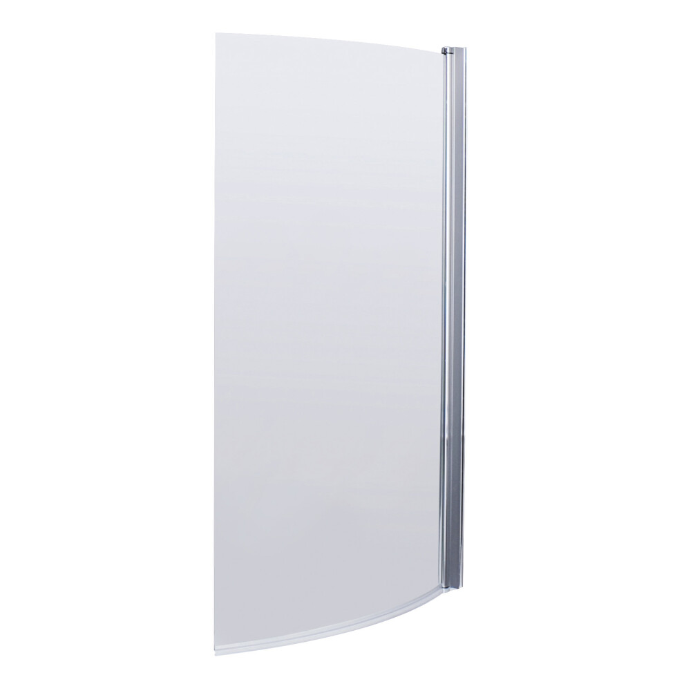 Balterley Curved 6Mm Toughened Safety Glass Reversible B-Bath Screen - Chrome