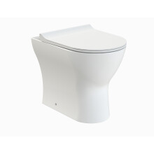 Rimless Back to Wall Toilet Pan & Soft Close Sandwich Seat