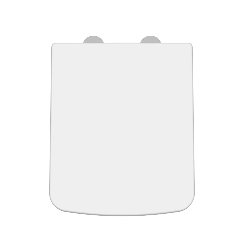 Luxury Square Top Fix Soft Close - Tapered Edge - White