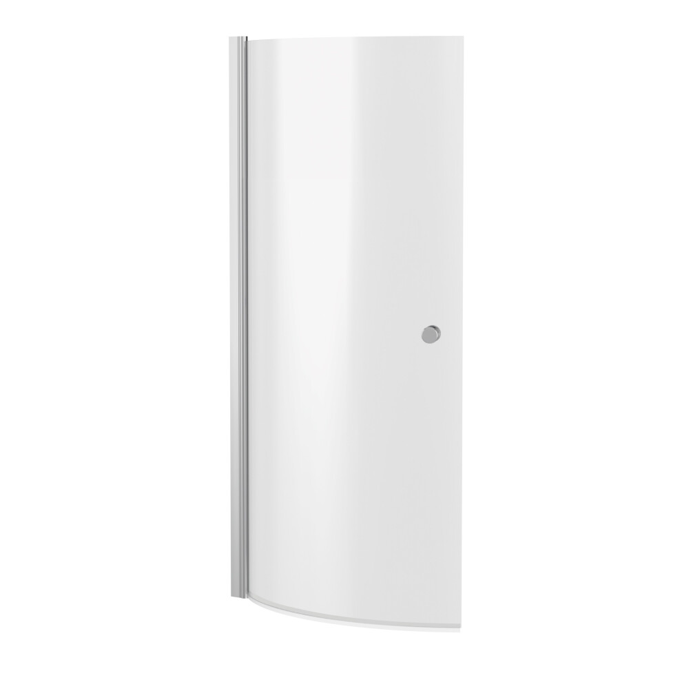 Balterley Chrome 6Mm Toughened Safety Glass Reversible P-Bath Screen With Knob
