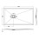 Balterley 1400mm x 800mm Premium Slimline Rectangular Shower Tray - Slate White 2