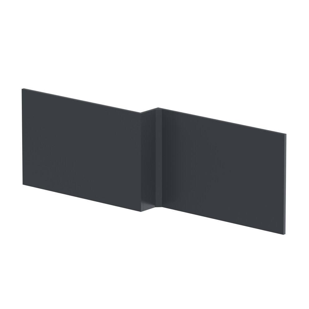 Balterley 1700Mm Square Mdf Reversible Shower Bath Front Panel - Soft Black