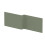 Balterley 1700mm Square MDF Reversible Shower Bath Front Panel - Satin Green 1