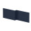 Balterley 1700mm Edge/Power L Shape Square Front Bath Panel - Matt Midnight Blue 1