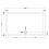 Balterley 1500mm x 900mm Premium Slip Resistant Rectangular Shower Tray - White 2