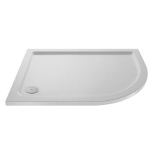 1200mm x 800mm Premium Slip Resistant Shower Tray - Right Hand Offset Quadrant - White