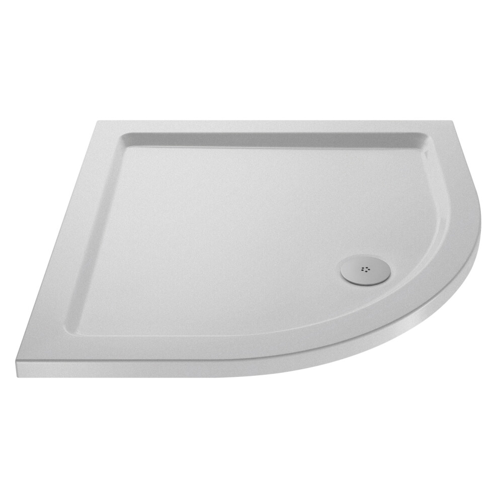 900mm x 900mm Premium Slip Resistant Slimline Quadrant Shower Tray - White