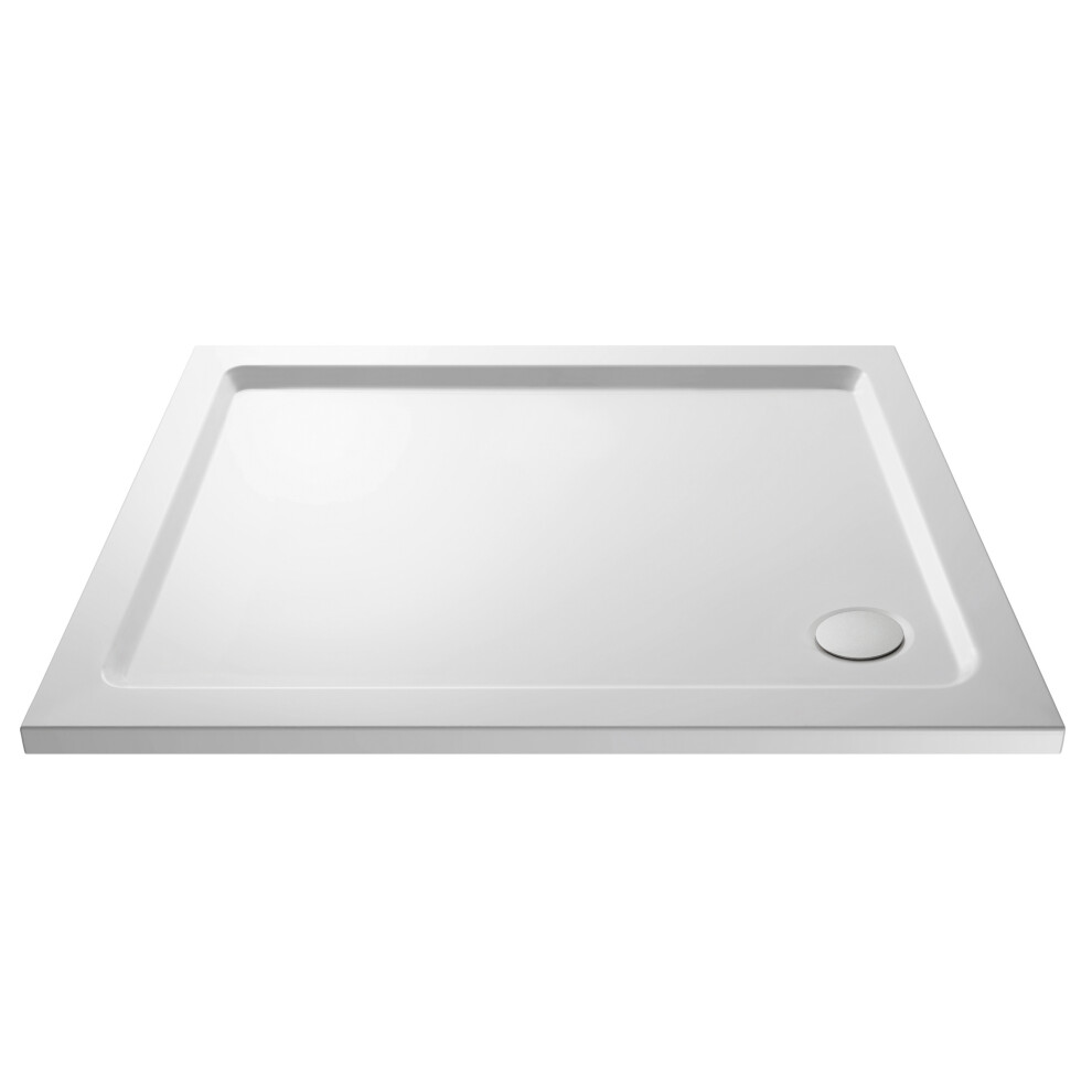 1000mm x 900mm Premium Rectangular Shower Tray - White