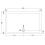 Balterley 1500mm x 900mm Premium Rectangular Shower Tray - White 2
