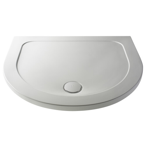 Balterley 1050mm Premium D Shape Shower Tray - White